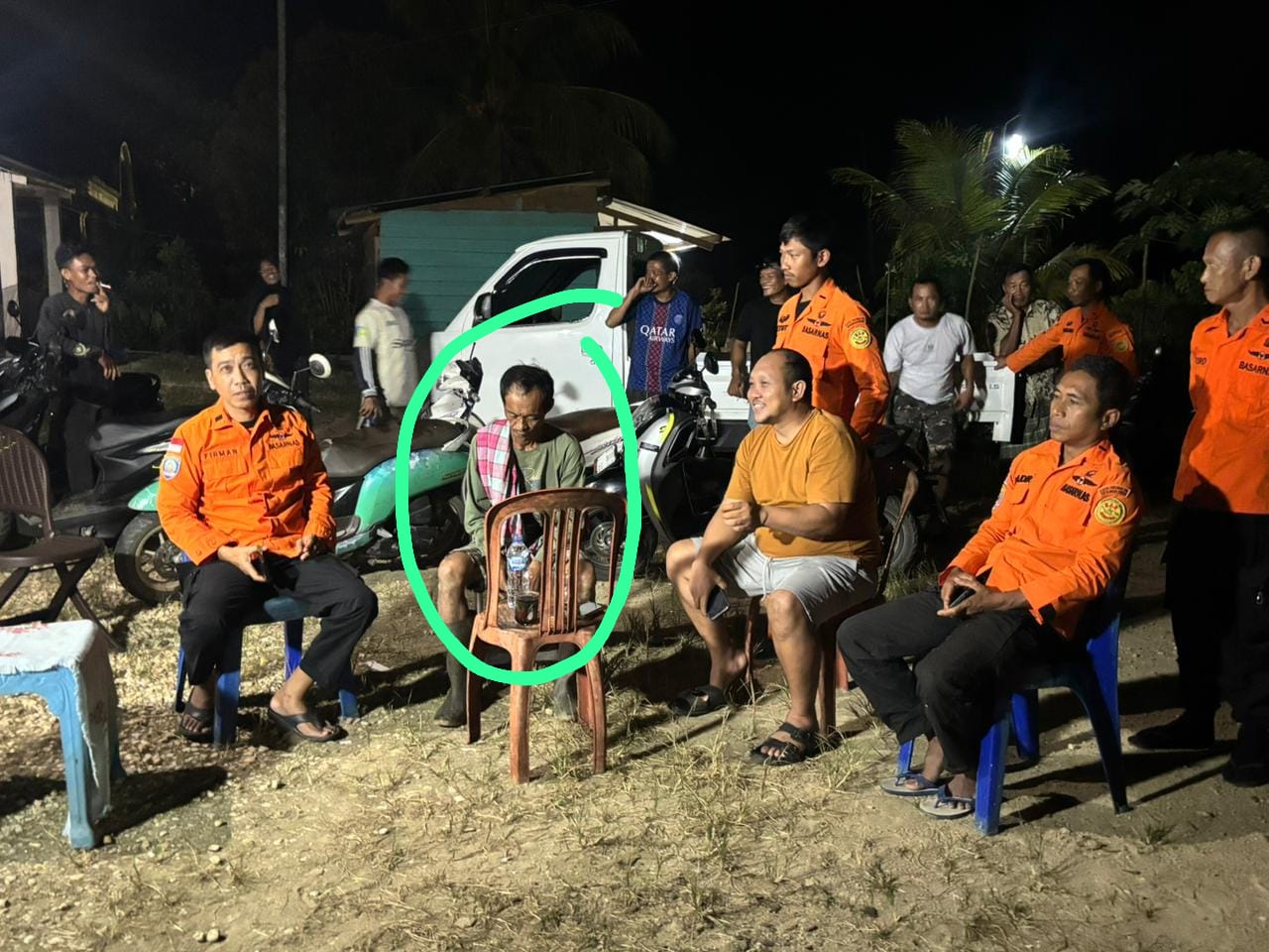 Orang hilang di Konsel Ditemukan tim SAR dibantu orang pintar. 