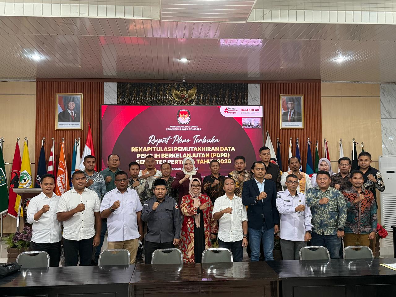 Rapat Pleno Terbuka Rekapitulasi Pemutakhiran Daftar Pemilih Berkelanjutan (PDPB) Semester I Tahun 2026.