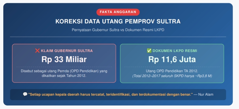 ASR Soal Utang Pemprov Sultra pada 2012, Dibantah Nur Alam. 